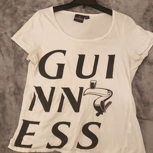 Guinness  White T-Shirt Short Sleeves   XL.
